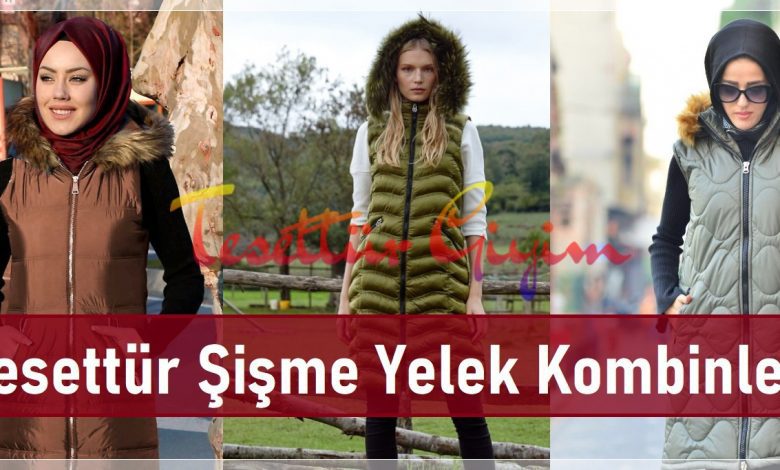 Tesettür Şişme Yelek Kombinleri 1 Tesettür Şişme Yelek Kombinleri 2020