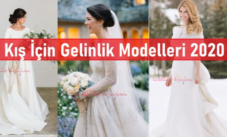 Kış İçin Gelinlik Modelleri 2020