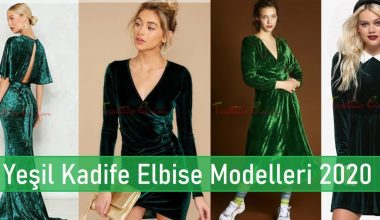 Yeşil Kadife Elbise Modelleri Yeşil Kadife Elbise Modelleri