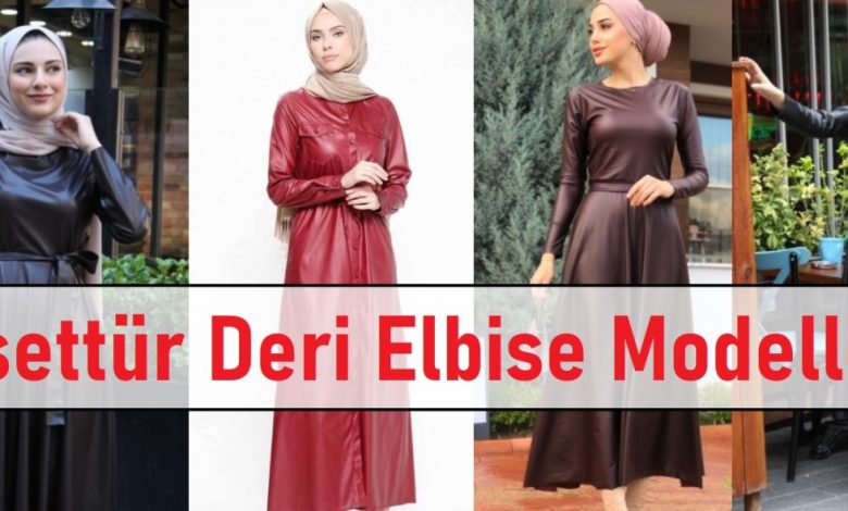 Tesettür Deri Elbise Modelleri 1 Tesettür Deri Elbise Modelleri ana görsel