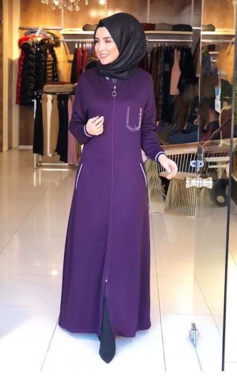 Safiye Başol Ferace Modelleri ve Fiyatları 5 Mor Ferace Modeli