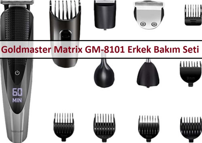 Goldmaster Matrix GM-8101 Erkek Bakım Seti