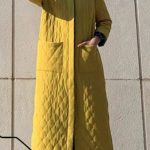 Kuaybe Gider Sarı Palto Kombini