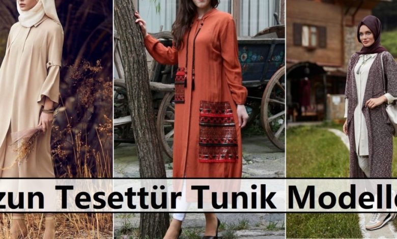 Uzun Tesettür Tunik Modelleri ana