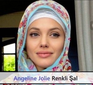 Angeline Jolie Renkli Şal