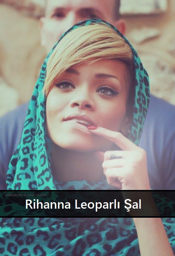 Rihanna Leopar Şal