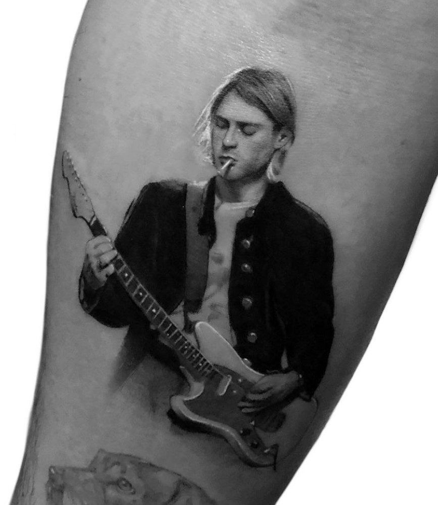 Kurt Cobain Dövme Modeli