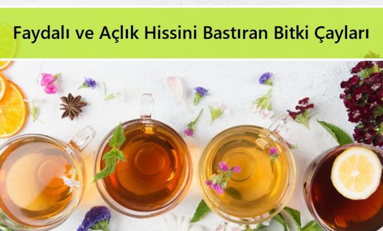 Faydalı ve Açlık Hissini Bastıran Bitki Çayları