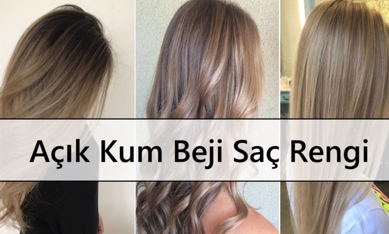 Açık Kum Beji Saç Rengi ana