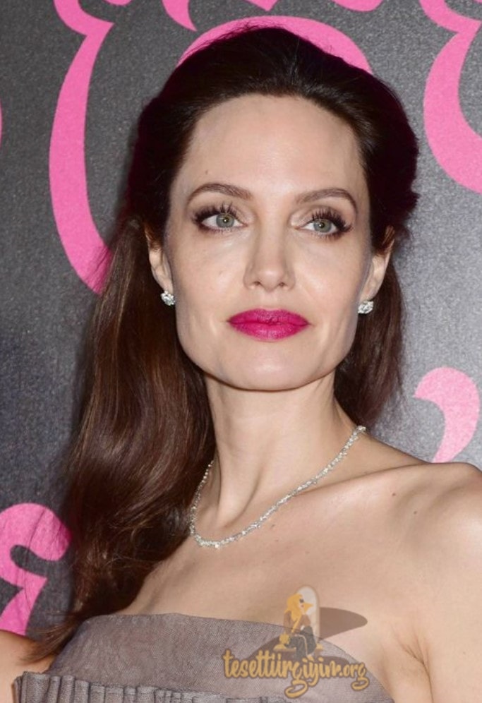Angelina Jolie Kestane Rengi Saç Rengi