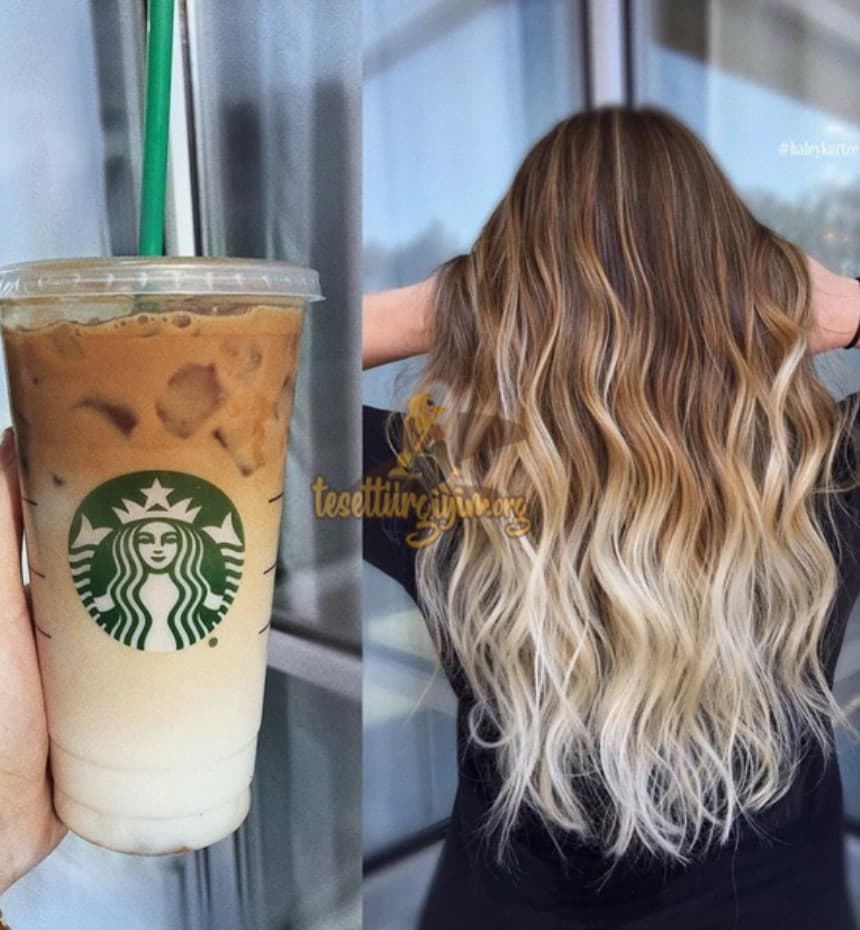 Starbucks Buzlu Sütlü Kahve Saç Rengi